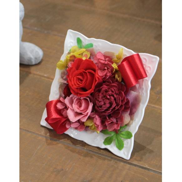 プリザーブドフラワー「パルテール/レッド」