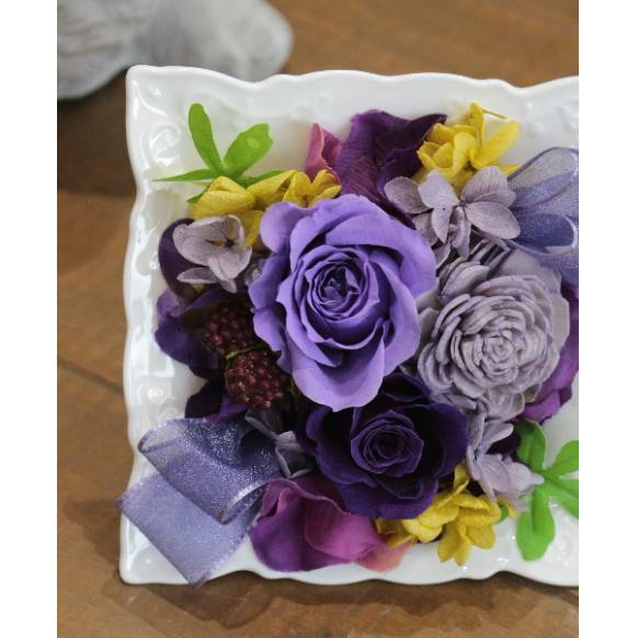 プリザーブドフラワー「パルテール/パープル」