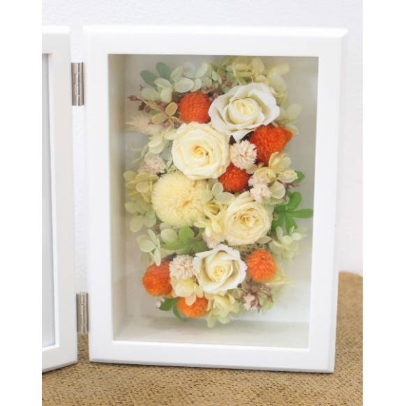 フラワーフォトフレーム/オレンジ