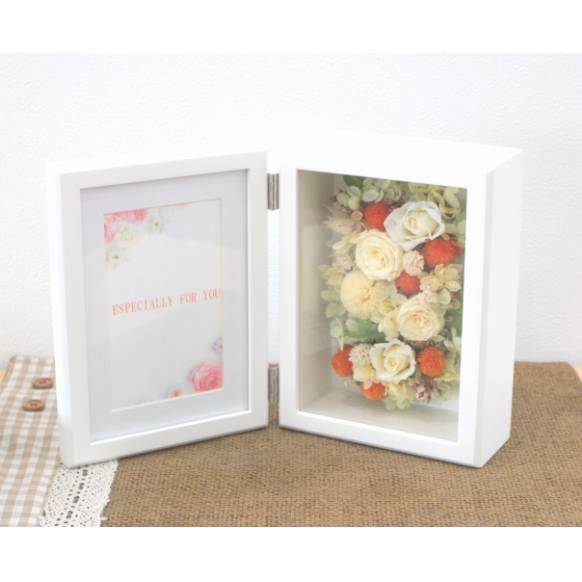 フラワーフォトフレーム/オレンジ