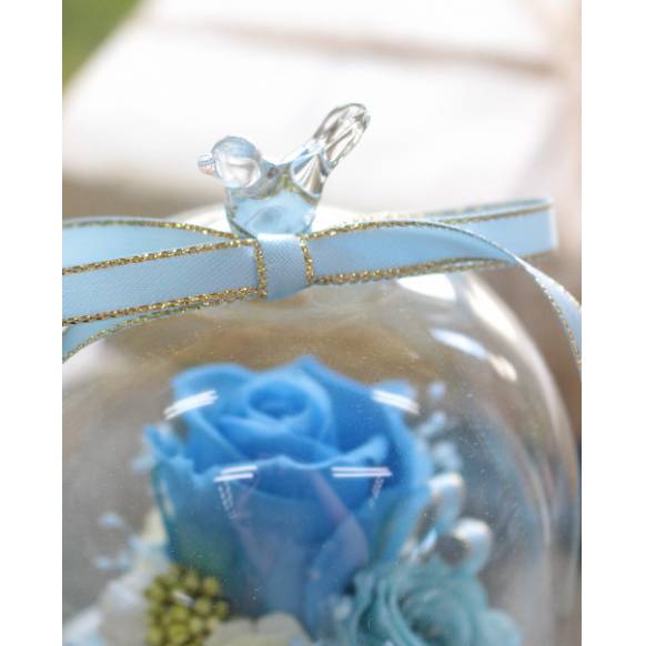 プリザーブドアレンジ「シャーロット/ブルー」